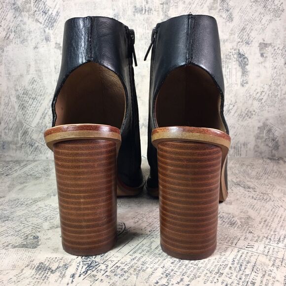 Madewell “Fay” Peep Toe Heeled Sandals Black - Picture 5 of 13